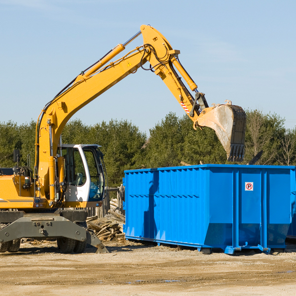 are there any restrictions on where a residential dumpster can be placed in Abbeville County SC